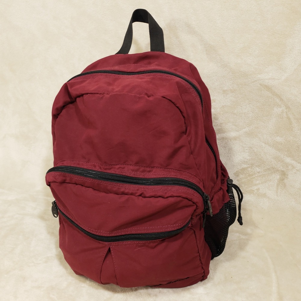Rick Steves Backpack Maroon Red Travel Lightweight Daypack Kiva Designs Unisex